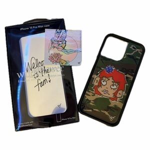 Wildflower Case iPhone 15 Pro Max Case Enya Umanzor Green Camo Phone Case